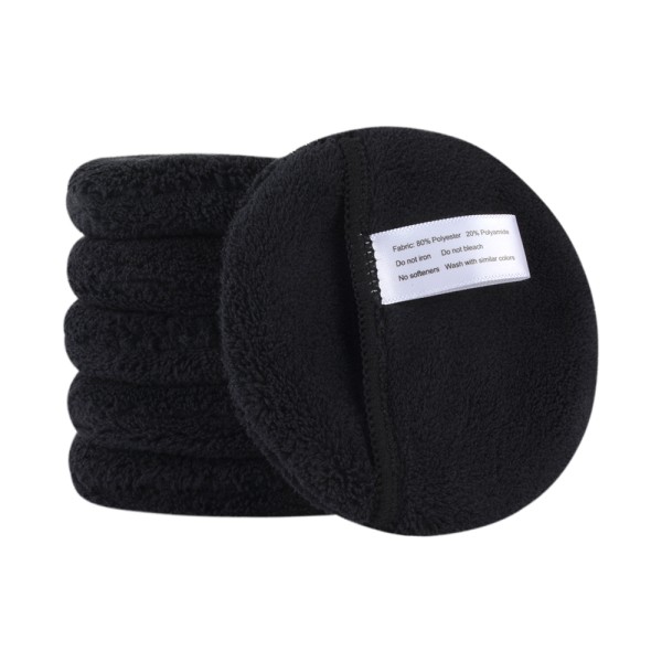 Bamboo Microfiber Makeup Remover Glove Pads Facial Cosmetics Cleansing Puff Sponge with White Label Finger Pocket