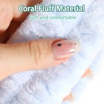 Women's Custom Logo Flannel Spa Headband Wristband Set Reusable Makeup Face Wash Towel Shampoo Headband Wristband