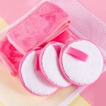Private Label Washable Microfiber Cotton Cleansing Powder Magical Makeup Remover Reusable Makeup Remover Pads