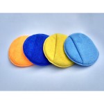 Microfiber Round Sponge Car Polishing Handle Applicator Towel Detail Cleaning Pad
