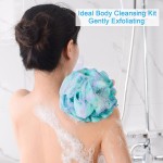 Super Soft Large Bath Towel Mesh Bag Wash Puff Bath Scrub Exfoliating Bath Ball