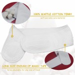 Adjustable Facial Makeup Headband Magic Tape Pure Natural Waffle Sweat-Absorbing Facial Spa Headband