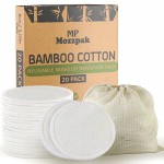Washable Eco-Friendly Natural Reusable Facial Cleansing Cotton Round Bamboo Organic Makeup Remover Pads