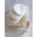 Reusable Makeup Remover Pads Round Washable Bamboo Terry Makeup Removal Facial Cleansing Wipes Discs Bamboo Pot Box Holder