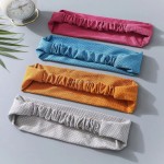 Fashion Sports Towel Moisture-Wicking with Headband Fitness Yoga Running Spa Makeup Exercise