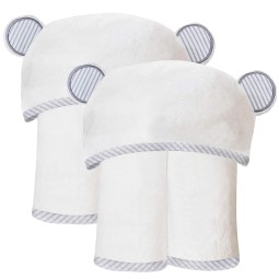 Soft Baby Hooded Bath Towel with Ears Organic Baby Sleep Swaddle Blanket Baby Bath Hooded Towel