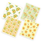 Custom Eco-Friendly Swedish Dish Towel Biodegradable Kitchen Towel Fruit Flower Non-Woven Cotton Dish Towel Design Dish Towel