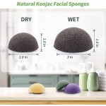 High-Quality Washable Konjac Cleansing Sponge Reusable 100% Organic Natural Konjac Sponge for Facial Cleansing Makeup Puff