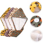 Women's Microfiber Hair Drying Towel Leopard Print Twist Turban Wet Long Curly Hair Anti-Frizz