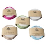 Custom Washable Eco-Friendly Reusable Facial Cleansing Cotton Round Bamboo Organic Women's Makeup Remover Pads