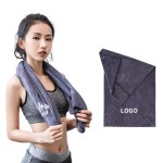 Custom Logo Fitness Towel Manufacturer Quick-Dry Absorbent Anti-Slip Yoga Mat Towel Fitness Towel
