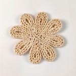 Eco-Friendly Material Corn Husk Handmade Placemat Wholesale Woven Straw Braided Natural Placemat