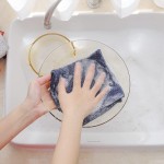 Solid Color Cotton Waffle Weave Towel 100% Washed Linen Custom Multi-Color Honeycomb Tea Kitchen Cleaning Tea Ceremony Towel