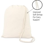 Custom Logo Dust-Proof 100% Recycled Cotton Small Canvas Drawstring Bag / Custom Cotton Bag