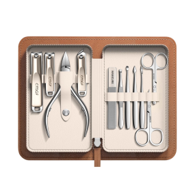 Stainless Steel Manicure and Pedicure Set Nail Clipper Set with Cuticle Nipper and Men Women Grooved Nipper