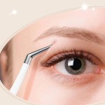 High-Quality False Eyelash Applicator Tweezers Gold Feather Tweezer Clipper Applicator for Beginners Makeup Tool