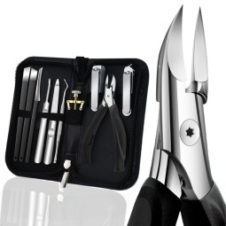 Ingrown Toenail Clipper Manicure Pedicure Knife Set Stainless Steel Foot File Cuticle Remover Professional Nail Cutting Tool