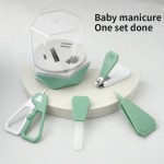 All Types Baby Supplies 5 pcs Baby Nail Set Other Baby Supplies Nail Care Set with Cute Baby Case