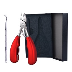 Professional Stainless Steel Pedicure Ingrown Toenail Scissors Set Thick Nail Removal Tool with Gift Box Easy Use