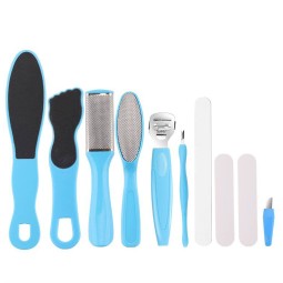 Hot Sale 8/10 in 1 Pedicure Kit Stainless Steel Professional Nail Tool Pedicure Tool Set Foot Scraper Kit Foot Scraper Board
