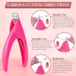 Acrylic Nail Clipper Stainless Steel Nail Clipper Pink Black Trimmer Nail Art Beauty Salon Tool Nail Item