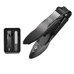 High-Quality Large Nail Clipper with Catcher Sharp Heavy Duty Automatic Collecting Nail Clipper Manicure Tool Set