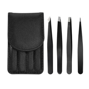 Professional 3/4pcs Stainless Steel Eyebrow Eyelash Tweezers Hair Removal Tweezer Makeup Beauty Tool Set