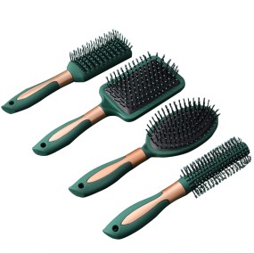 Bestseller Hair Brush Straightening Comb Green Four-Piece Hair Comb Cushion Brush