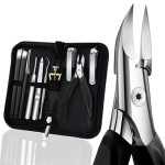 Professional Stainless Steel Nail Clipper Tool Ingrown Toenail Clipper Manicure Pedicure Knife Set Foot File Cuticle Finger