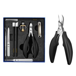 Hot Sale 9 in 1 Manicure Pedicure Set Stainless Steel Teel Nail Clipper Set Beauty Set Nail Clipper Tool with Gift Box