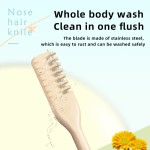 Nose Ear Hair Trimmer 360 Rotation Shaving Double Sided Comb Razor Nostril Cleaner Portable Women Nose Hair Trimmer