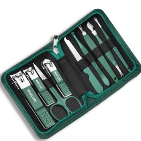 9PCS Nail Clipper Manicure Set Pedicure Care Set Nail Art Set Stainless Steel Professional Nail Clipper Tool with Box