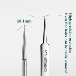 No. 5 High-Quality Ultra Fine Cell Blackhead Pimple Tweezers Beauty Hair Special Extractor Tool Acne Needle Tool