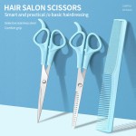 Low Price Children and Adult Haircut Salon Scissors PP Handle Home Hair Cutting Scissors with Baby Comb