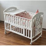 Multifunctional Newborn Sleep Wood Table Storage Wooden Bed
