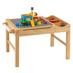 Multifunctional Sand Water Wood Activity Sensory Children's Interactive Table and Chair