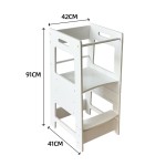 Adjustable Wooden Learning Tower Multi-Purpose Learning Stool Kitchen Helper Children's Learning Tower