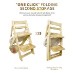 Stock Natural Wood Multifunctional Dining Children's Foldable Feeding Restaurant Baby High Chair