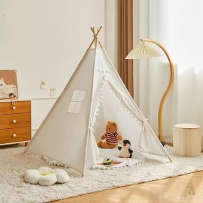 Indoor Montessori Wooden Children's Playhouse Tent