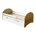 Stock Cama Montessori Single Toddler Sleep Wooden Children's Bed with Drawer Storage