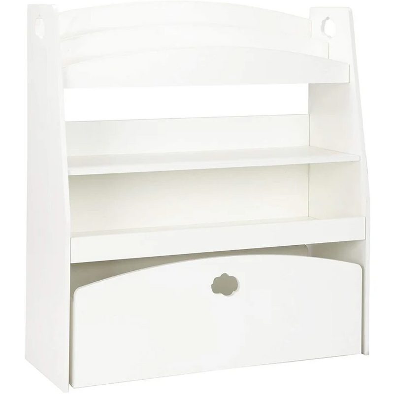 Library White Bookshelf Children's Cabinet Mini Modern Organizer Wooden Children's Bookshelf