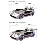 Furniture Light Design Children's Sleep Boys Wooden Children's Lamborghini Bed