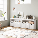 Display Kindergarten Activity Wooden Children's Toy Storage Cabinet Car Toy Cabinet with Storage Box