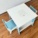 Ergonomic Modern Eco-Friendly Children's Activity Table Wooden Furniture Play Activity Children's Table and Chair Set