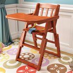 Wholesale Multifunctional Adjustable Adult Baby Feeding High Luxury Wooden Baby Feeding High Chair