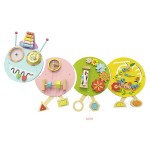 2-in-1 Sit-to-Stand Interactive Children's Wooden Montessori Educational Toy Activity Baby Walker