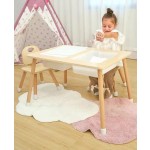 2-in-1 Sit-to-Stand Interactive Children's Wooden Montessori Educational Toy Activity Baby Walker