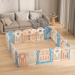 Playground Safety Foldable Play Care Fence Plastic Foldable Fence Swing Baby Toy Playpen