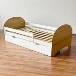 Stock Cama Montessori Single Toddler Sleep Wooden Children's Bed with Drawer Storage