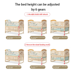 Cheap Wheeled Mobile Multifunctional Small Newborn Girl Sleeping Wooden Bed